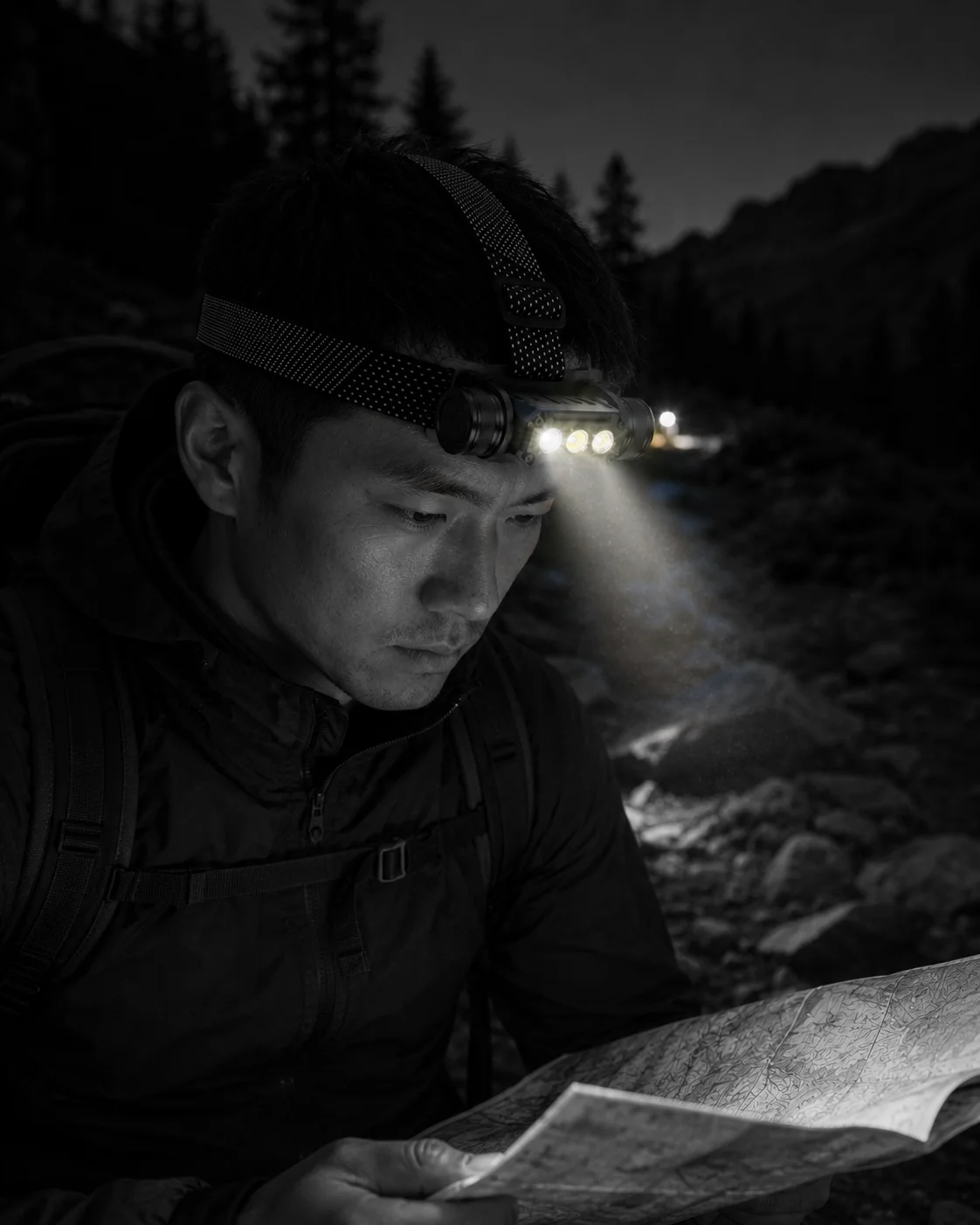Brightenlux 1000LM 铝合金强光远射充电头灯 | 双CREE LED多模式户外探照头灯