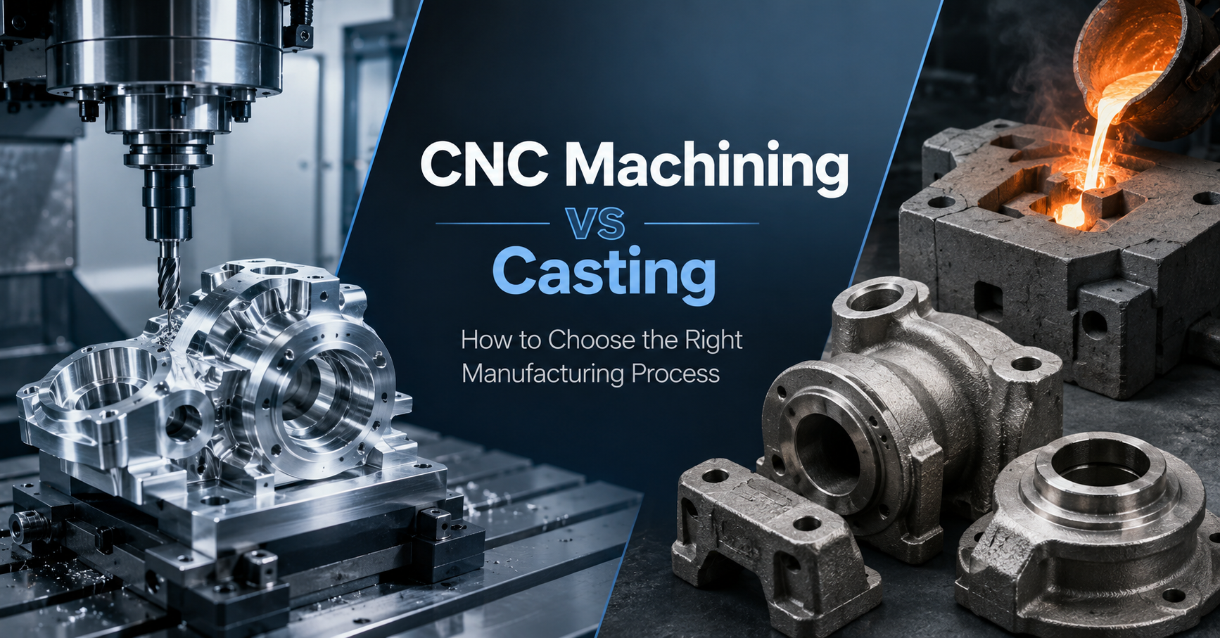 CNC Machining vs Casting: How to Choose the Right Manufacturing Process