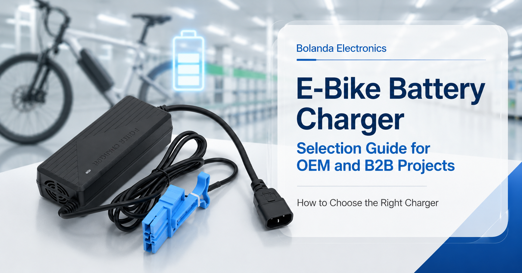 E-Bike Battery Charger Selection Guide for OEM and B2B Projects