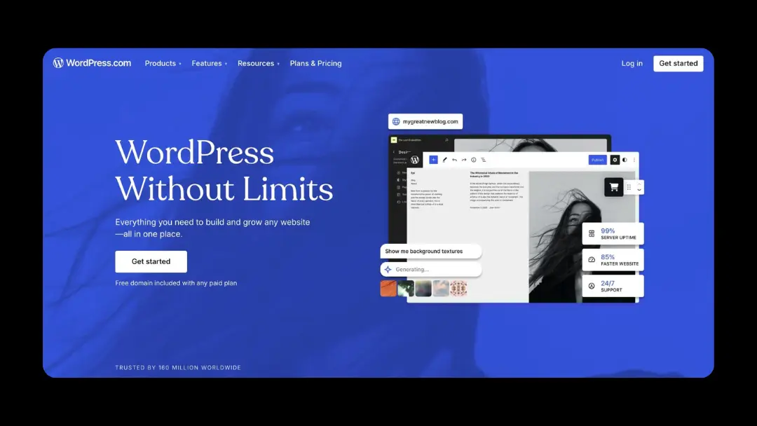 WordPress内容管理与网站编辑界面