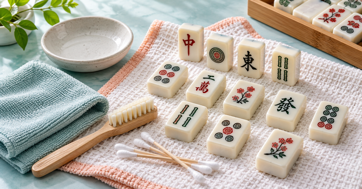 How to Clean Mahjong Tiles: A Safe Routine for Faces, Edges, and Accessories