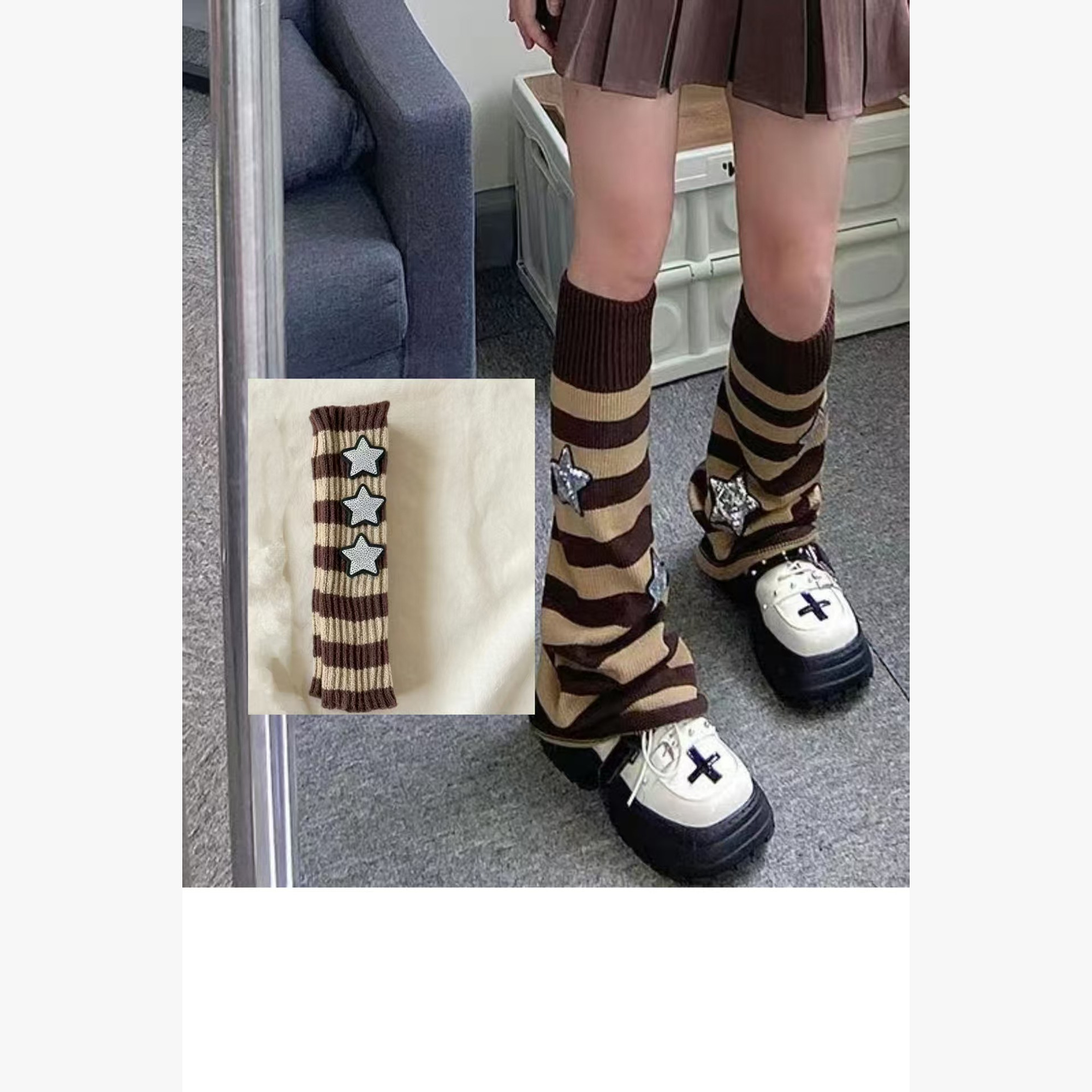 QF-010 leg warmers detail 1