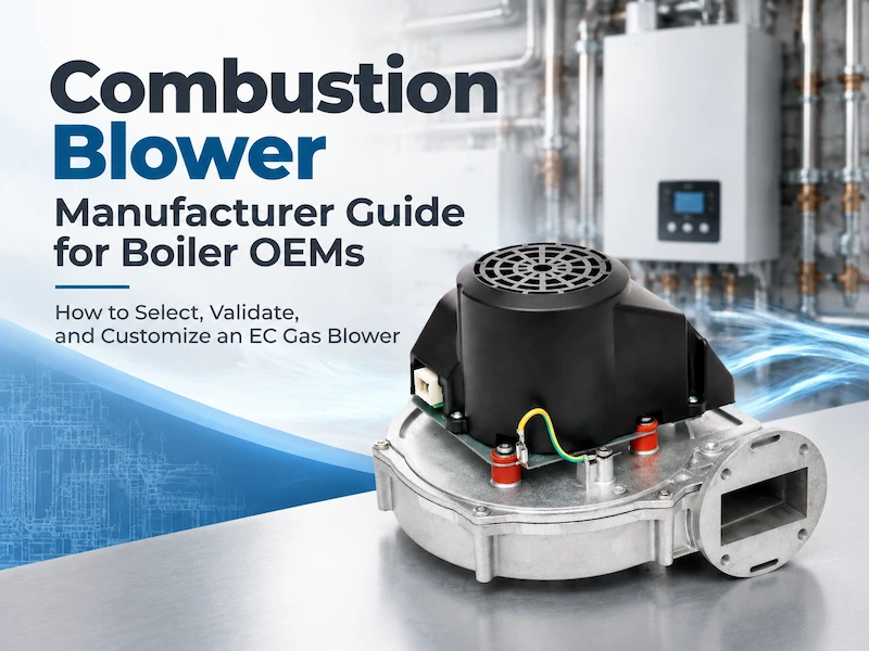 EC combustion blower for boiler OEM sourcing