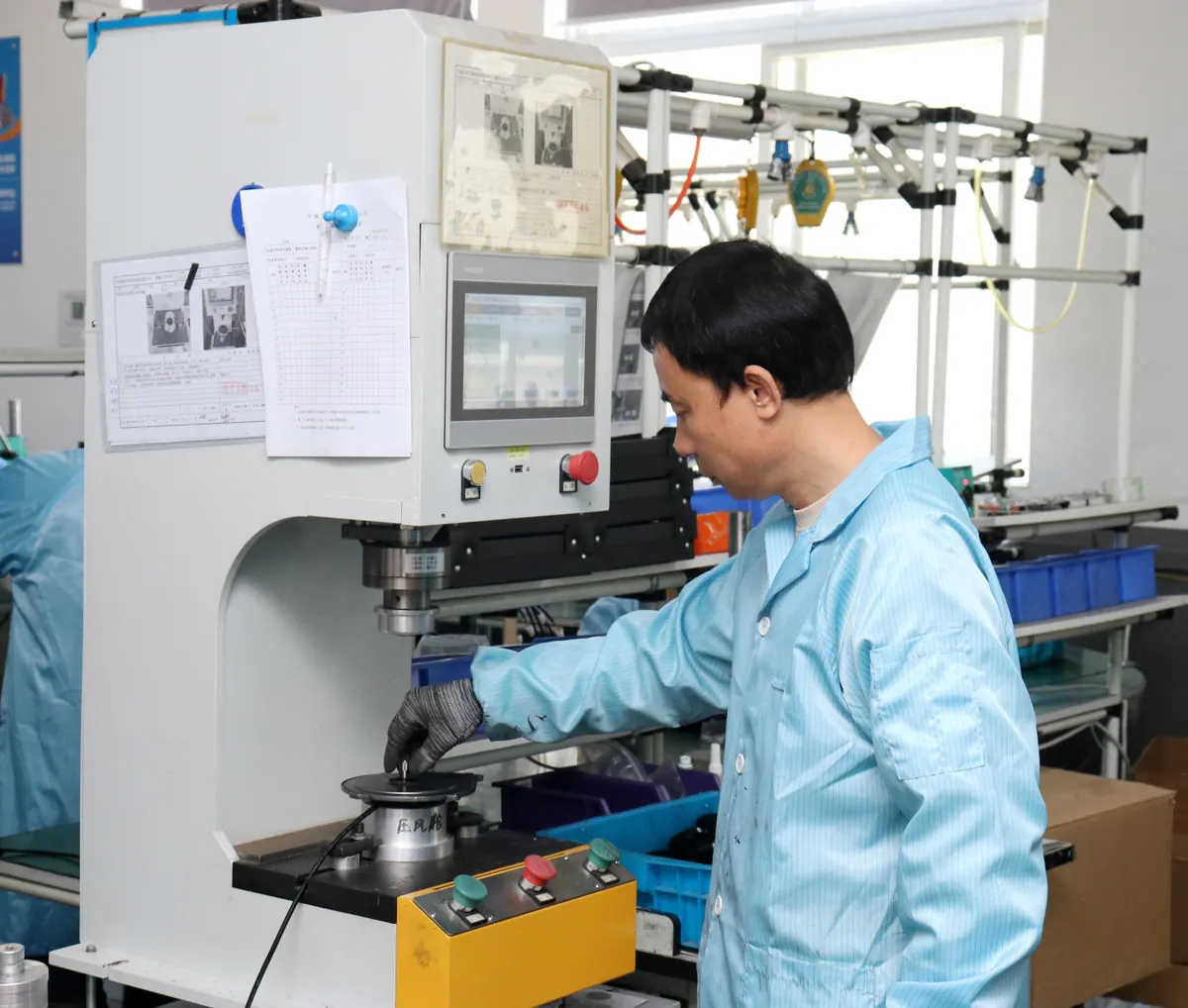 E-POWER blower production floor